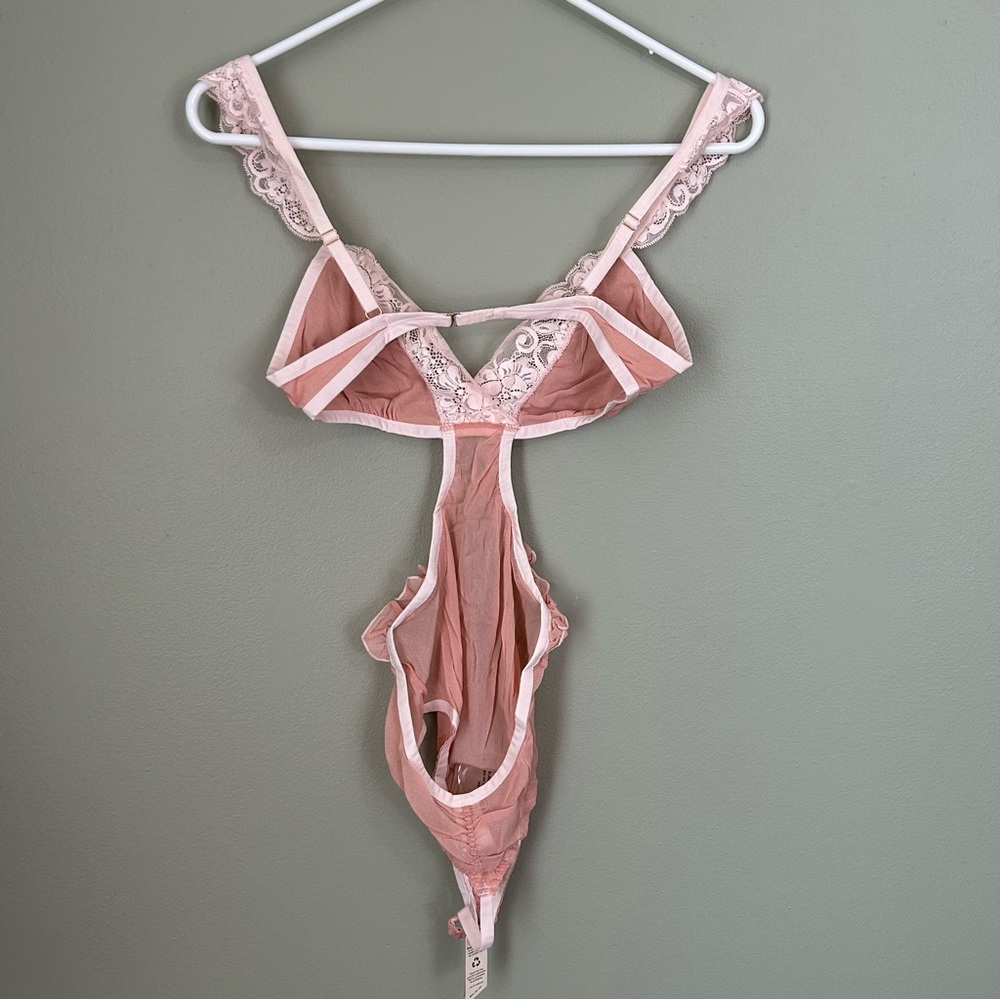 NWT we are hah free people key to your heart bodysuit womens pink - Picture 9 of 12
